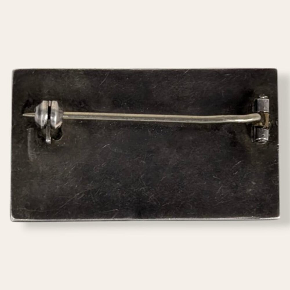Vintage Rectangular Perfume Brooch - Picture 4 of 6